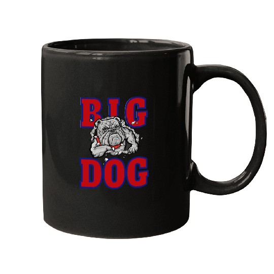 Big Dog Colorful Comic Dog Illustration Novelty Art Design Mugs