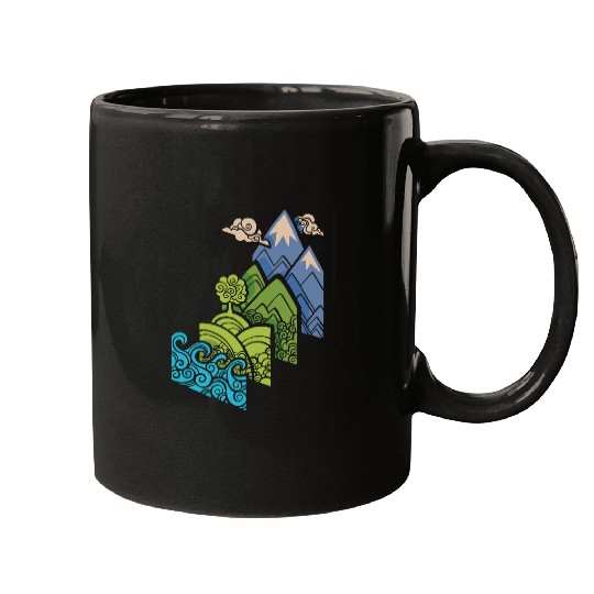 How to Build a Landscape Blue Classic Mugs