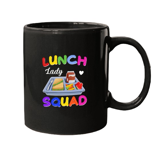 Lunch Lady Squad Cafeteria Crew Cooking Worker Cute Mugs