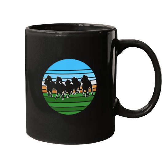 Horse Racing Race Weekend Betting Retro vintages Portrait Mugs