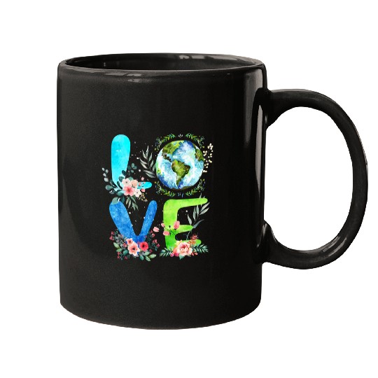 Love The Earth Kids Teacher Earth Day Everyday Environment Mugs