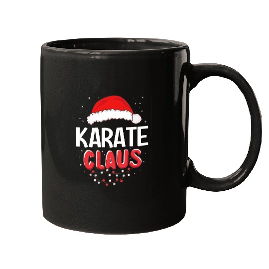 Karate Santa Claus Christmas Matching Costume Mugs