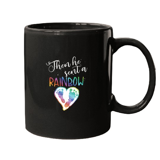 Funny Baby Pregnancy Announcement Rainbow Gift Mom To Be Mugs