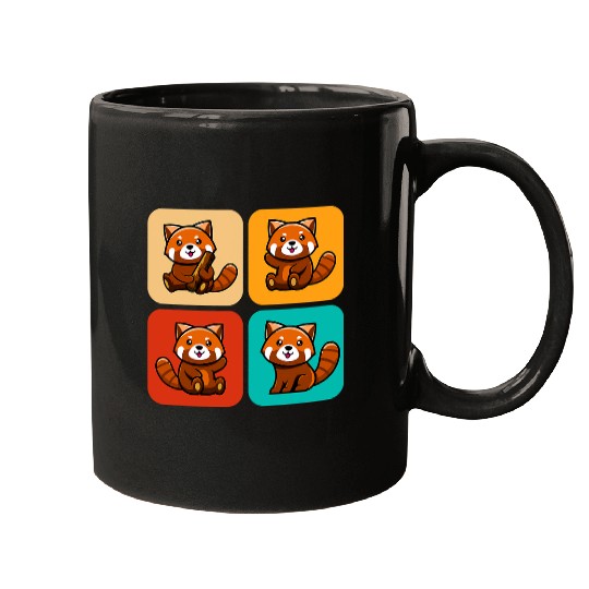 Funny Bear Little Red Pandas I Red Panda Art I Kids Red Panda Cute Bears Mugs