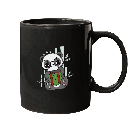 Panda With Bamboo Shoots And Leaves Anime Otaku Zoologist Mugs