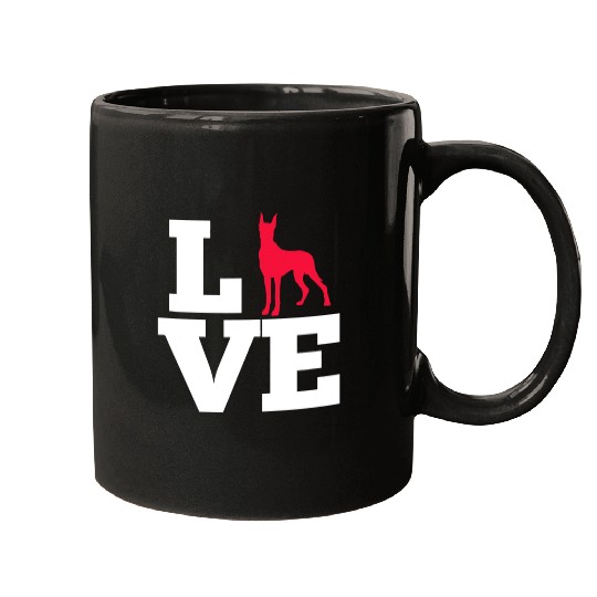 Dog Great Dane Love Great Dane Dog Lover Dog Mom Dad Mugs