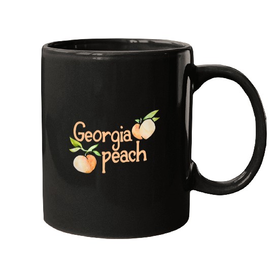 Georgia Peach cute peaches art fun peachy Mugs