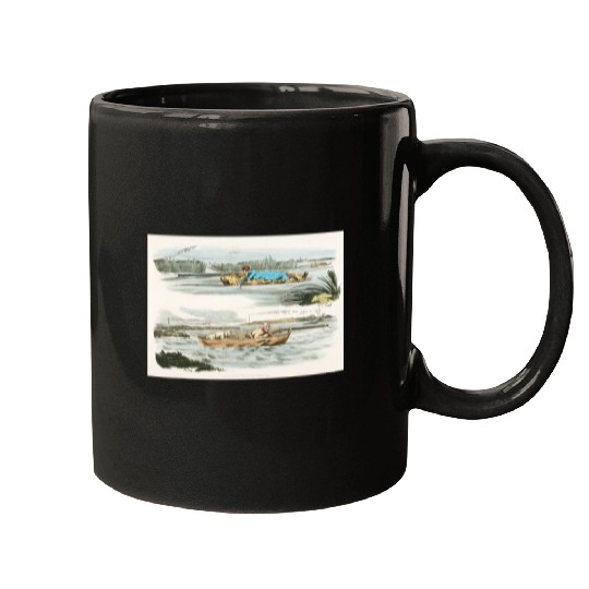 Duck Flowing Sporting Illustration Sketches By Henry Alken Mugs