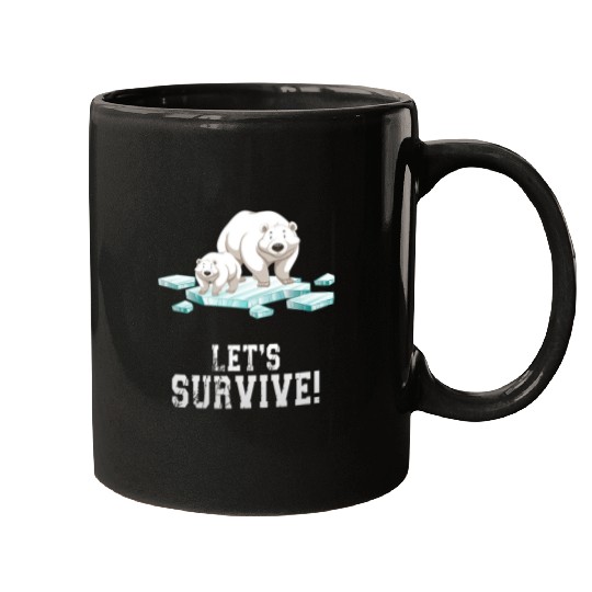 Funny Bear Polar bear with child polar bears animal rights activists Cute Bears Mugs