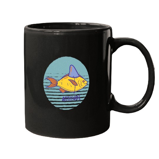 Fish imitates shark Mugs