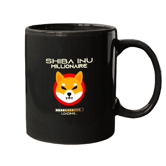 Dog Shiba Inu Millionaire Loading Funny Shiba Inu HODLER Crypto Mugs