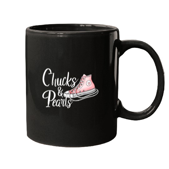 Chucks and Pearls 1 Mugs