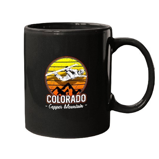 Skiing Ski Copper Mountain Colorado Snowboarding 1 Mugs