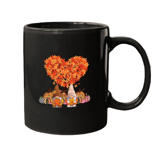 Its Fall Yall Cute Gnomes Pumpkin Autumn Tree Fall Leaves 453 Mugs