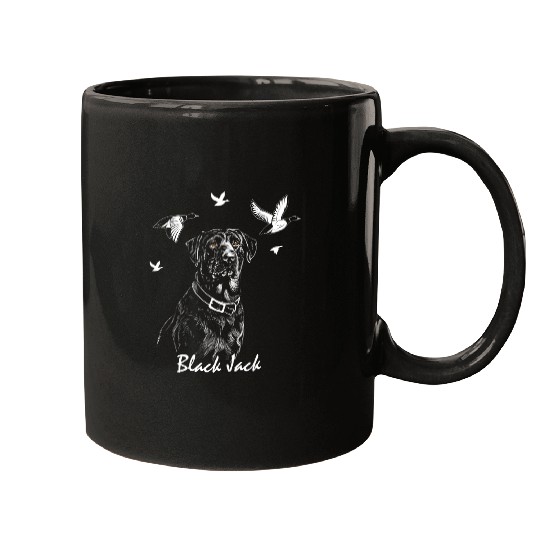 Labrador Lab Dog BLACK JACK LABRADOR BIRD HUNTING RETRIEVER DOG Mugs