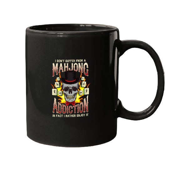 Skeletons Skulls Mahjong Addiction Funny Strategy Game Skull Mugs