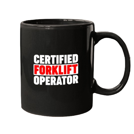 Certified Forklift Operator Mugs