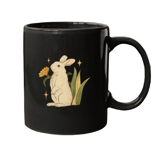 Rabbits cottagecore fairy grunge vintages rabbit mens womens Mugs