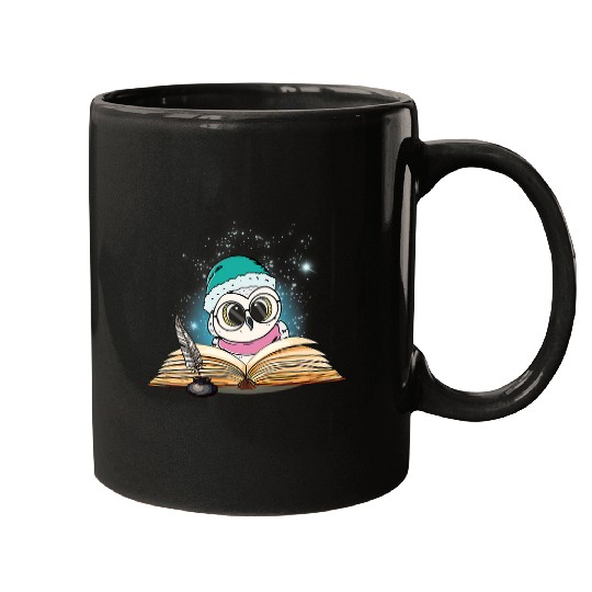 Reading Book Cute Owl Art Books Women Teacher Reading Owl Lovers Book Reader Mugs