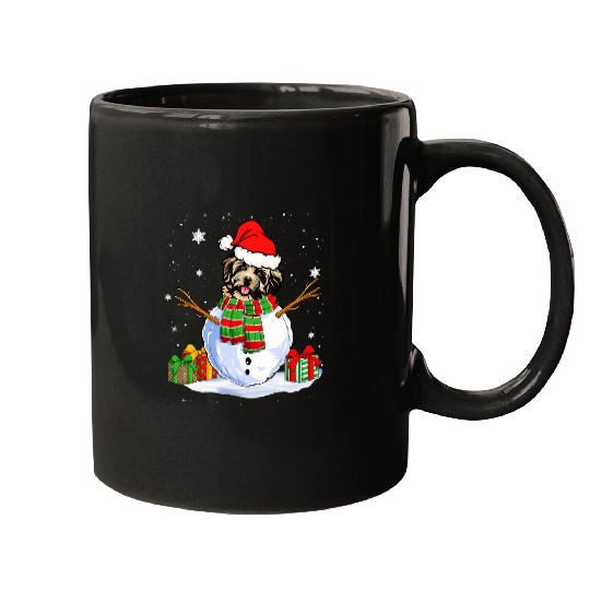 Dog Havanese Christmas Pajama Snowman Dog Lover Santa Claus Mugs
