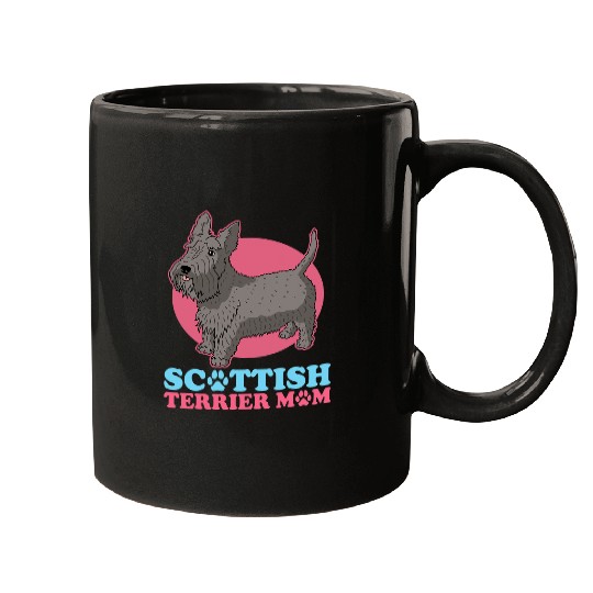 Dog Scottish Terrier Mom Scottie Dog Owner Scottish Terrier 3 Mugs
