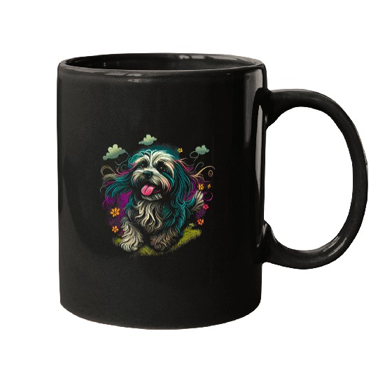Dog Havanese Bolonka Zwetna Shih Tzu Lhasa Apso Meadow Mugs