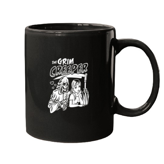 Skeletons Skulls The Grim Creeper Creepy Cute Dark Humor Bartender Skull Mugs
