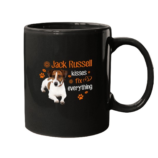 Dog Jack Russell kisses fix everything Mugs
