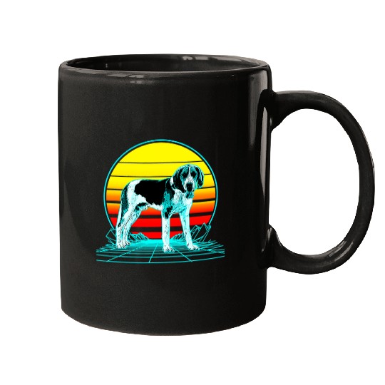 Retro vintages Sunset American Foxhound Mugs
