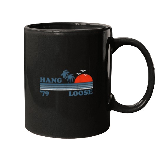 Surf Life vintages Hang Loose Surfing Beach Retro Sunset Surf 70s Gift 1 Mugs