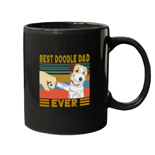 Goldendoodle Mens Fathers Day Dog Dad bests Doodle Dad Ever Goldendoodle Mens Doodle Dog Mugs