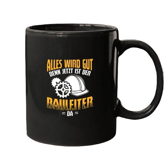Builder Ist Da Bauherr Builder Construction Worker Construction Site Mugs