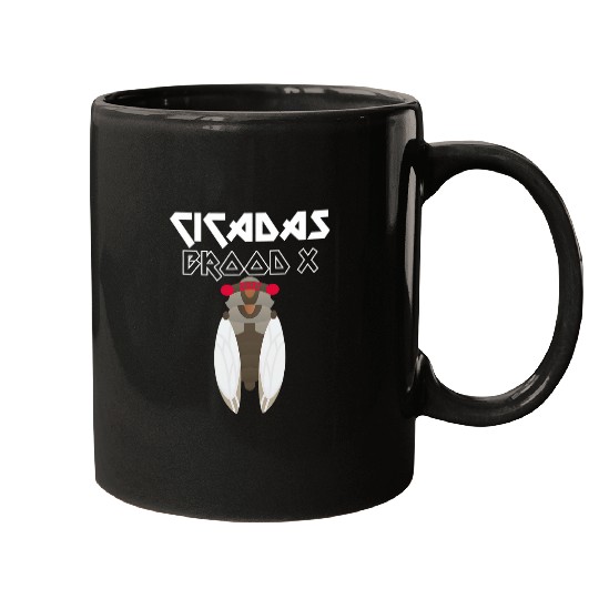 Cicada Brood X 2Eastern USA Tour TwoSided Bug Love Mugs
