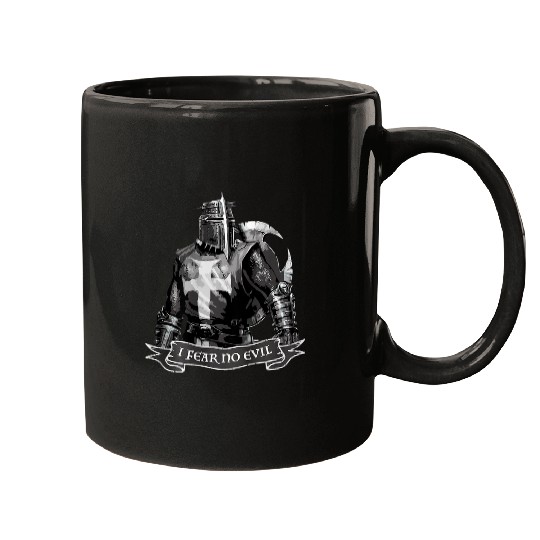 Christian Crusader I Fear No Evil Knight Templar Warrior Of God Christ Mugs