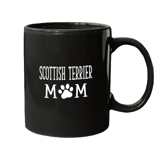 Dog Scottish Terrier Mom Scottie Dog Lover Scottish Dog Pets 3 Mugs