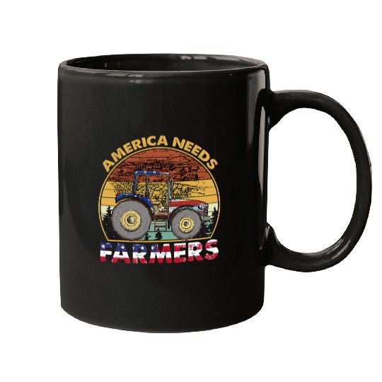 Tractor driving America Needs Farmers Farming Farmer Tractor Farm Mugs
