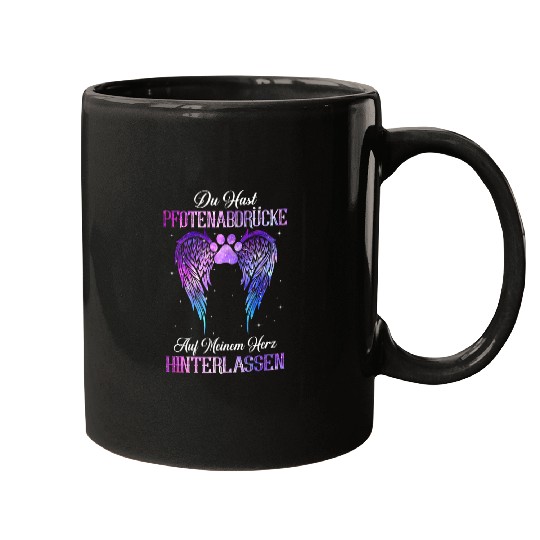 Du Hast Paw Prints Auf Meine Herz Leaving Dog Mugs