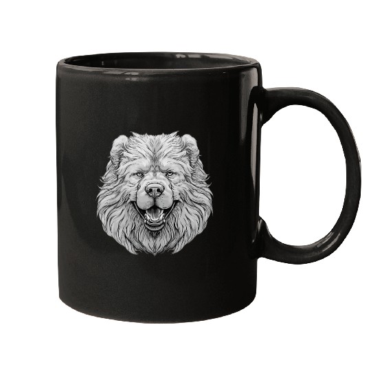 Chow Chow Dog Portrait Animal Mugs