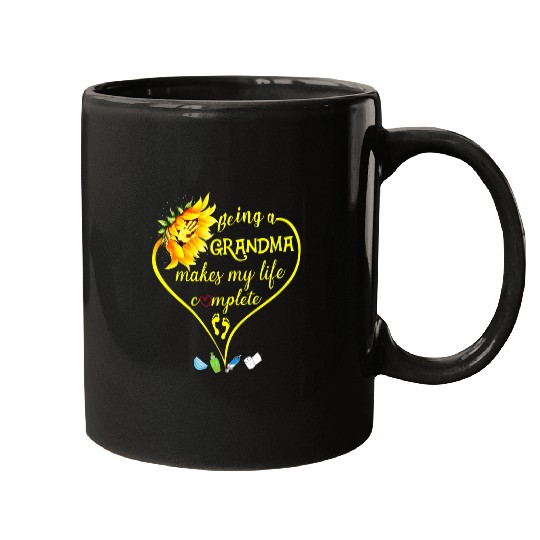 Happy Mothers Day Tee for Grandma Plus Size Floral Graphic Mugs