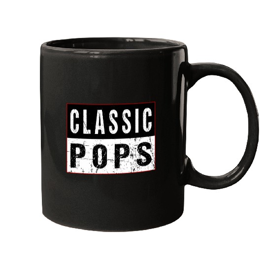 Classic Pops Retro Grandad Artwork Mugs