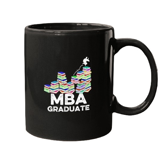 MBA Student Books Business Degree Graduation DA1 Mugs