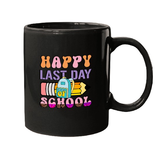Discover Groovy Happy Last Day Of School Teacher Student Graduation 5 Mugs