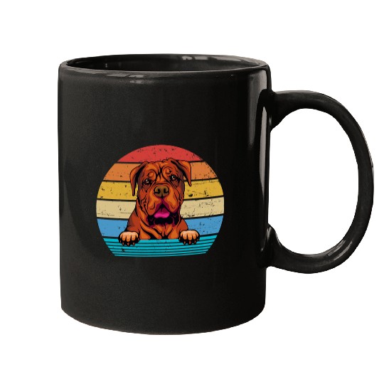 Dog Great Dane Retro vintages Bordeaux Great Dane Mugs