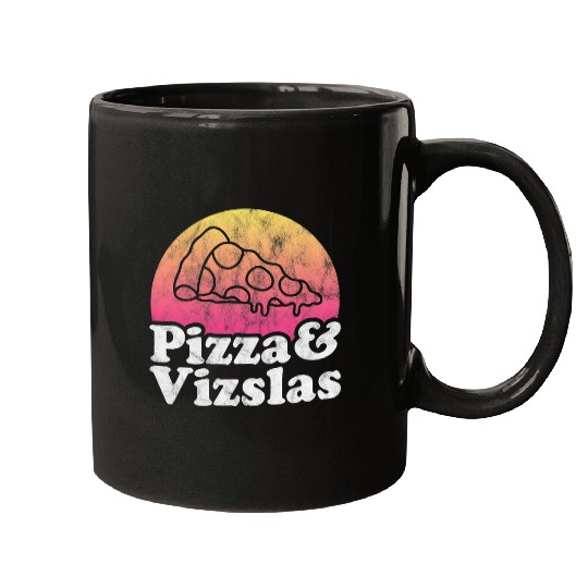 Dog Vizsla Pizza and Vizslas or Vizsla Mugs