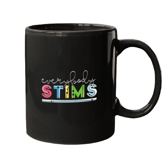 Everybody Stims Autism Awareness Special Education Teacher Mugs