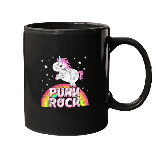 Funny Ironic Cool Unicorns Punk Rock Rap Music Festival Mugs