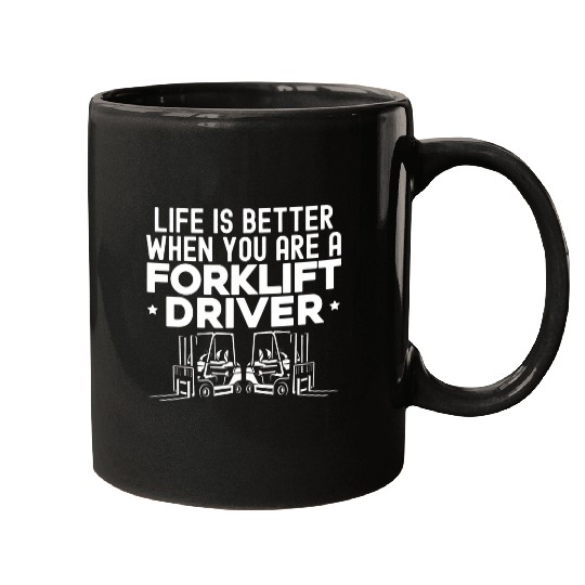 Forklift Operator Truck Worker 14 Mugs