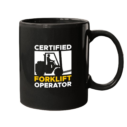 Certified Forklift Operator Forklift Driver 4 Mugs