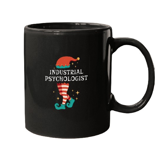Merry Christmas Santa Gnome xmass Industrial Psychologist Mugs