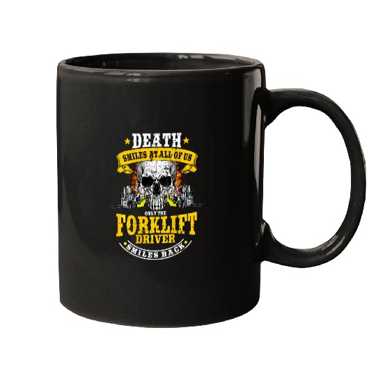 Forklift Operator Design On Back Of Clothing 20 Mugs